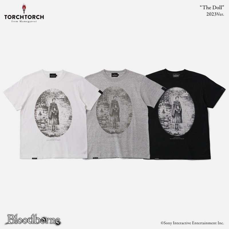 Bloodborne × TORCH TORCH/ Tシャツコレクション: 人形 2023 ver ホワイト M - イメージ画像5