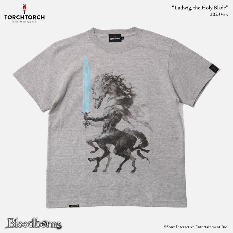 Bloodborne × TORCH TORCH/ Tシャツコレクション: 聖剣のルドウイーク 2023 ver ヘザーグレー S - イメージ画像1