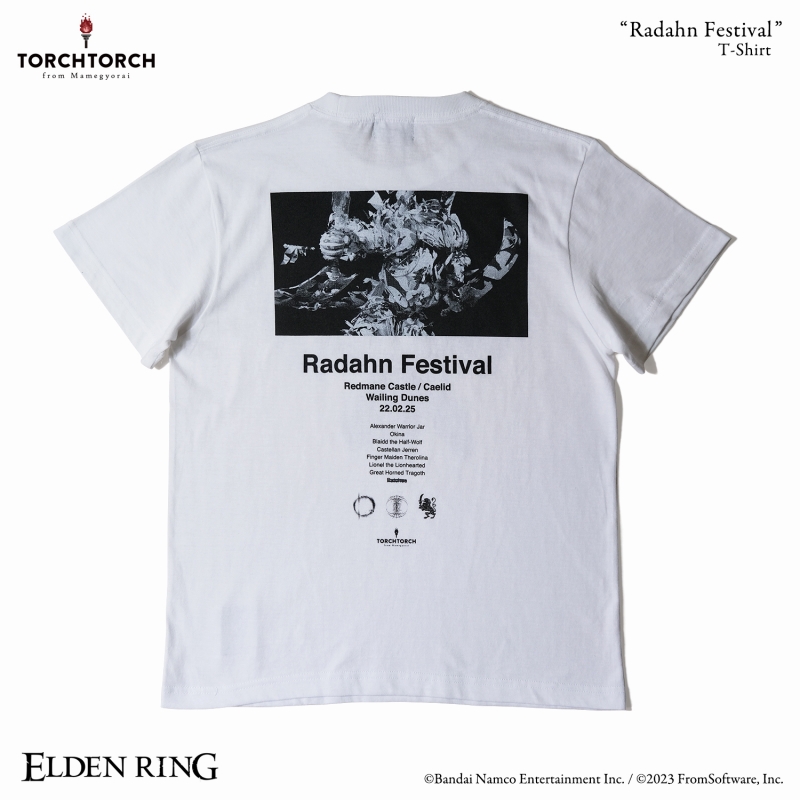 ELDEN RING × TORCH TORCH/ ラダーン祭りのTシャツ ホワイト XL - イメージ画像2