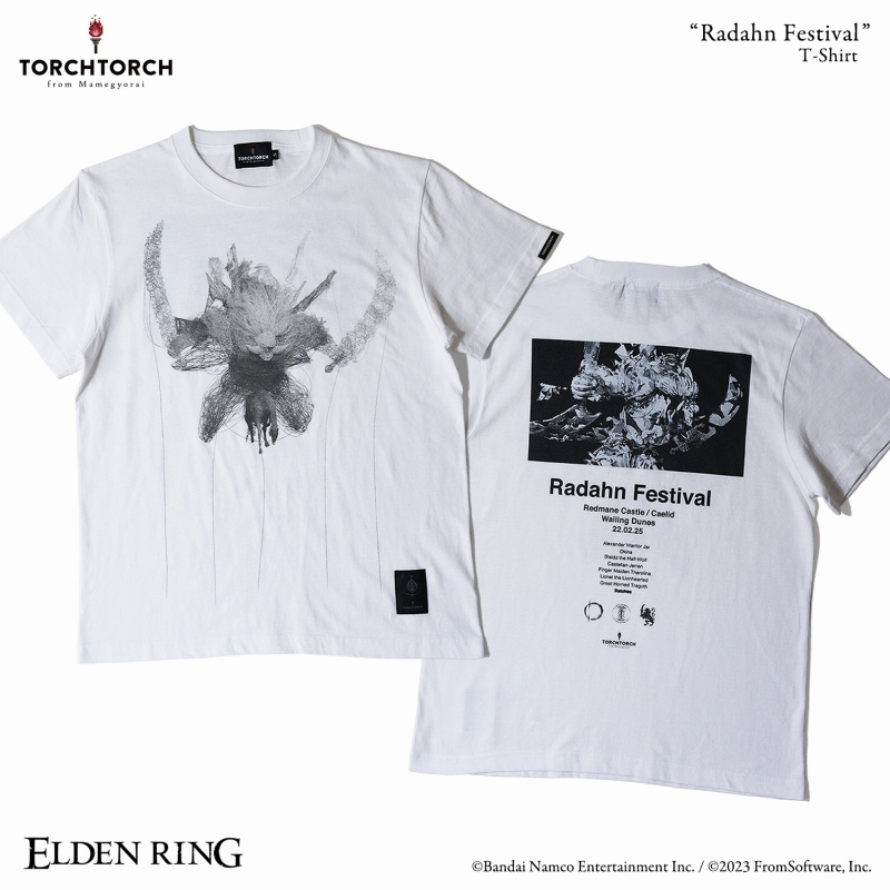 ELDEN RING × TORCH TORCH/ ラダーン祭りのTシャツ ホワイト XL - イメージ画像3
