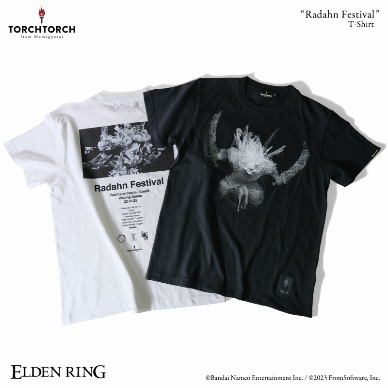 ELDEN RING × TORCH TORCH/ ラダーン祭りのTシャツ ホワイト XXL - イメージ画像6