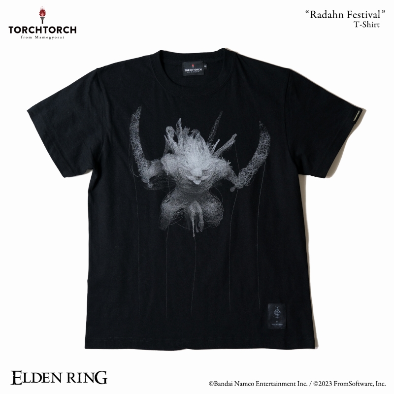 ELDEN RING × TORCH TORCH/ ラダーン祭りのTシャツ ブラック M - イメージ画像1
