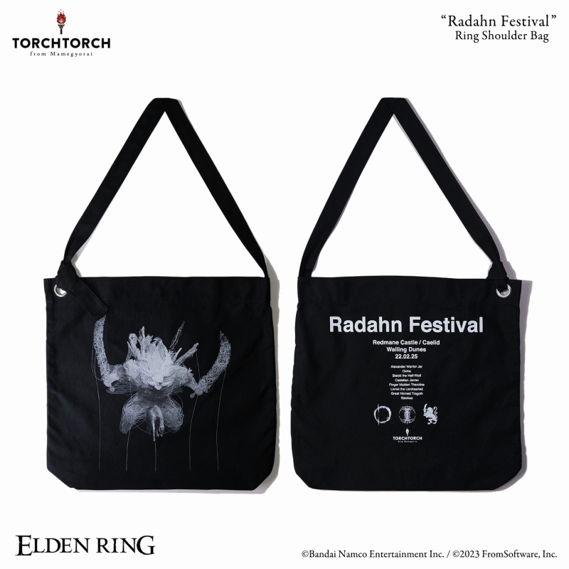 ELDEN RING × TORCH TORCH/ ラダーン祭りのリングショルダーバッグ ブラック - イメージ画像3