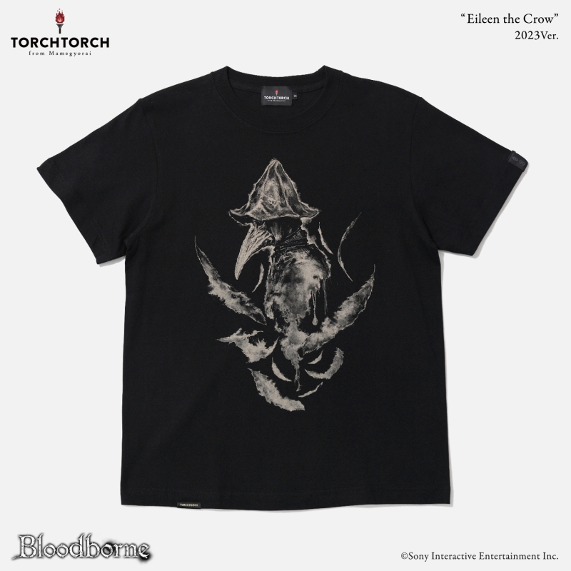 Bloodborne × TORCH TORCH/ Tシャツコレクション: 狩人狩りアイリーン 2023 ver ブラック × オークル S - イメージ画像1