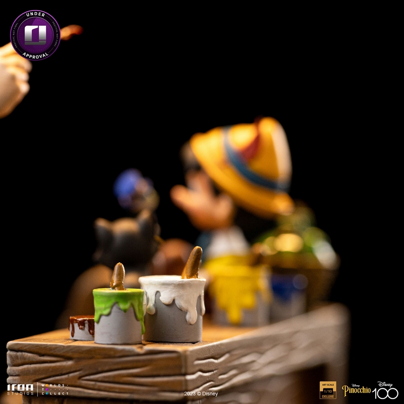 Pinocchio/ ピノッキオ＆ゼペット with ジミニー・クリケット 1/10 DX アートスケール スタチュー - イメージ画像12