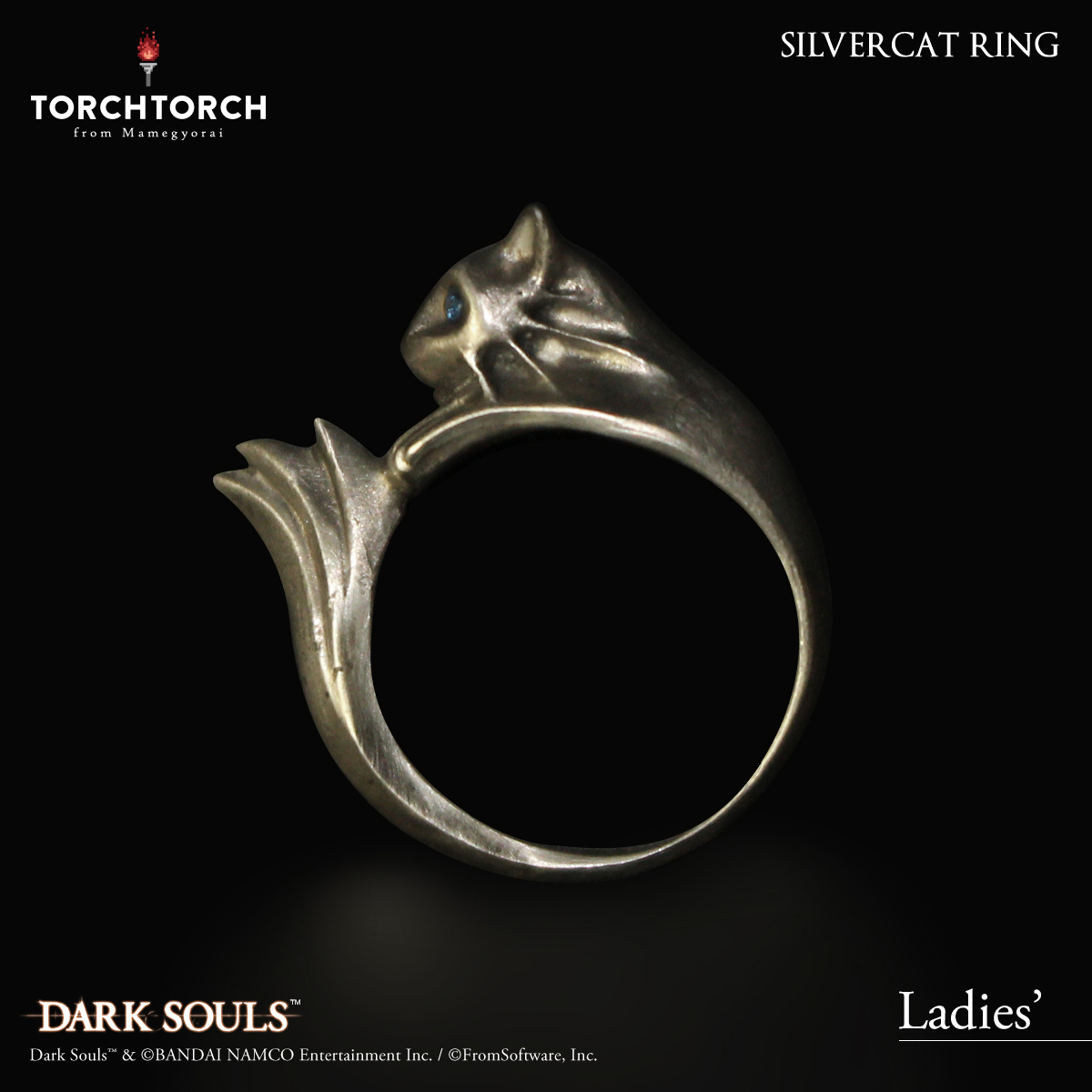 ダークソウル × TORCH TORCH/ リングコレクション: 銀猫の指輪 7号 - イメージ画像4