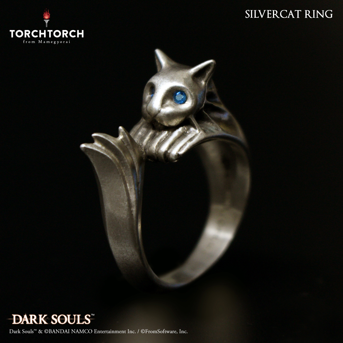 ダークソウル × TORCH TORCH/ リングコレクション: 銀猫の指輪 17号 - イメージ画像1
