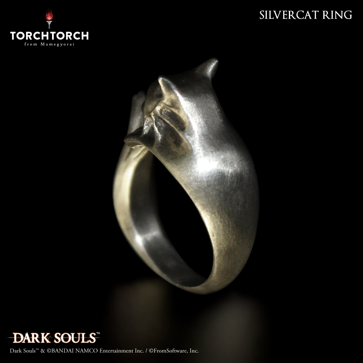 ダークソウル × TORCH TORCH/ リングコレクション: 銀猫の指輪 17号 - イメージ画像4