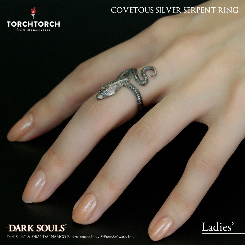 ダークソウル × TORCH TORCH/ リングコレクション: 貪欲な銀の蛇の指輪 7号 - イメージ画像2