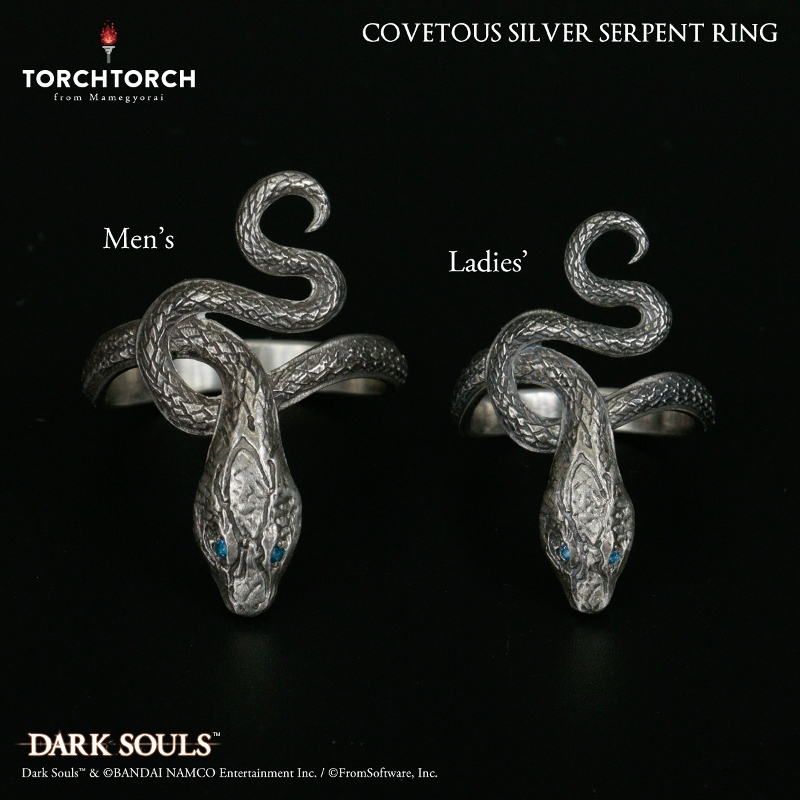 ダークソウル × TORCH TORCH/ リングコレクション: 貪欲な銀の蛇の指輪 7号 - イメージ画像7