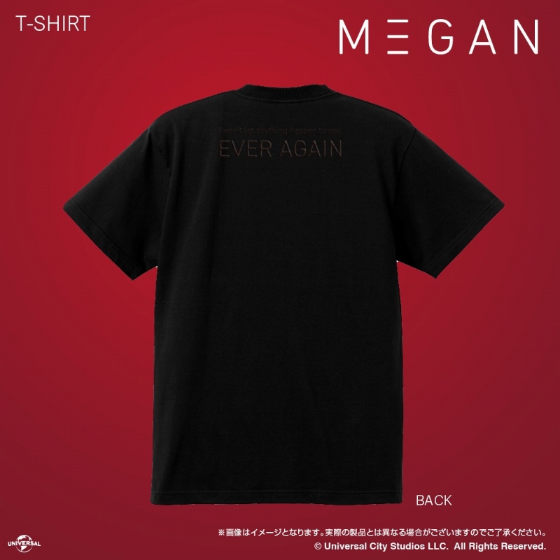 【豆魚雷別注モデル】M3GAN/ミーガン: "EVER AGAIN" Tシャツ ブラック Mサイズ - イメージ画像2