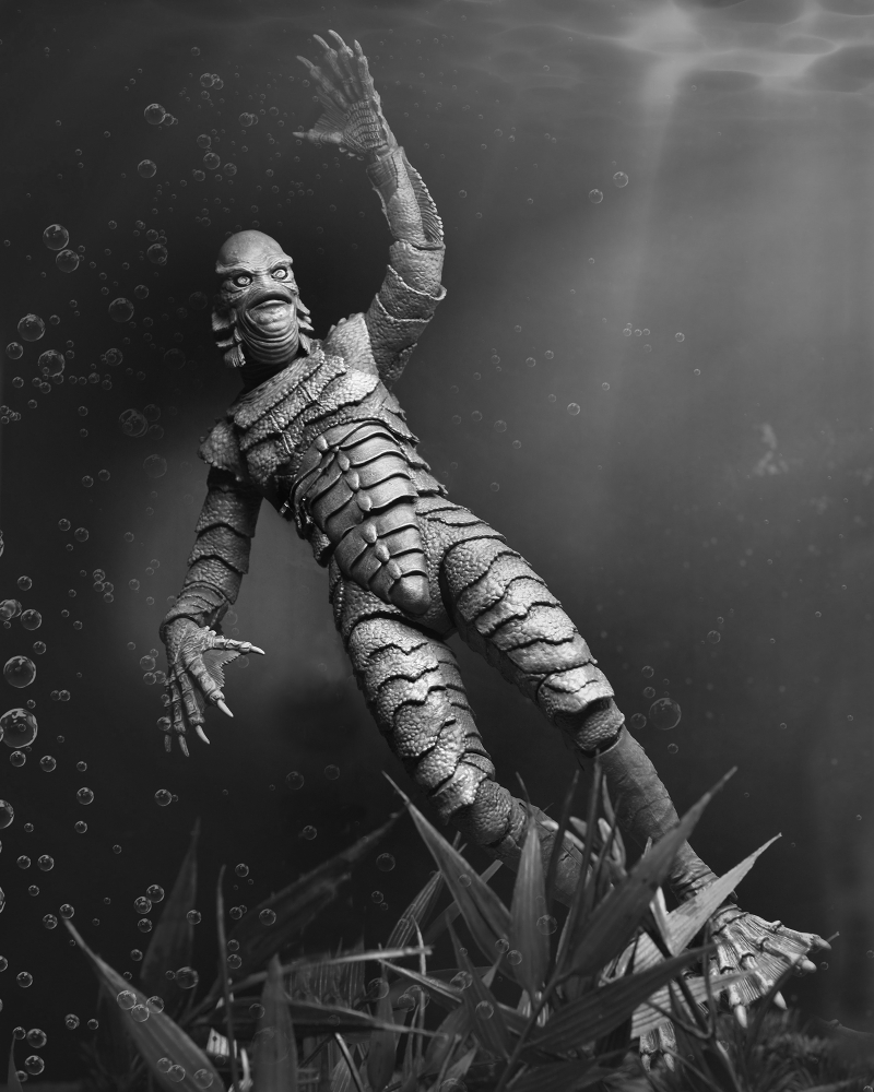 ユニバーサルモンスター/ 大アマゾンの半魚人: ギルマン アルティメット 7インチ アクションフィギュア ブラック＆ホワイト ver - イメージ画像17
