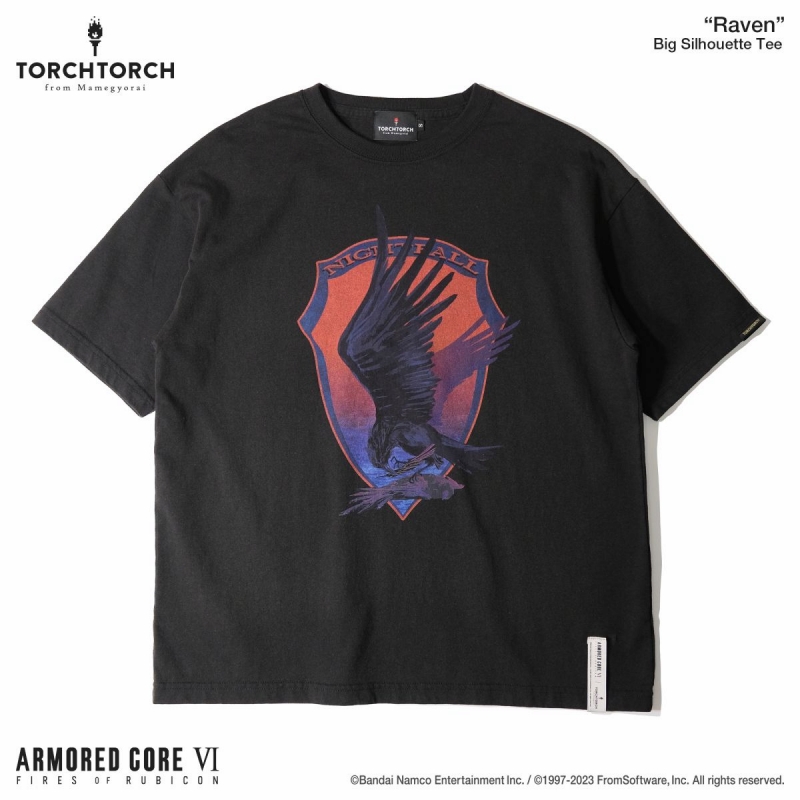 ARMORED CORE VI FIRES OF RUBICON × TORCH TORCH/ レイヴン ビッグシルエットTシャツ サイズS - イメージ画像1