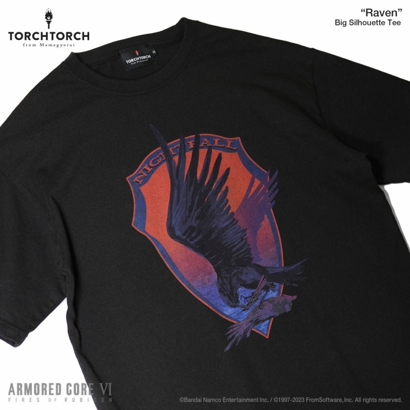 ARMORED CORE VI FIRES OF RUBICON × TORCH TORCH/ レイヴン ビッグシルエットTシャツ サイズS - イメージ画像2