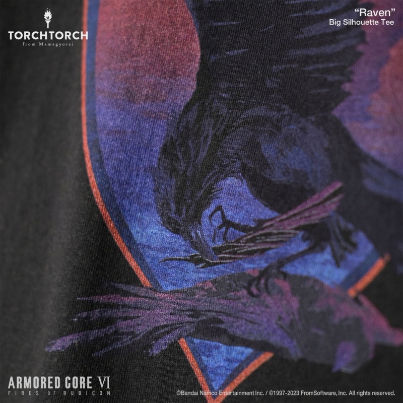 ARMORED CORE VI × TORCH TORCH/ レイヴン ビッグシルエットTシャツ サイズS - イメージ画像3