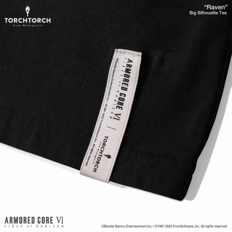 ARMORED CORE VI × TORCH TORCH/ レイヴン ビッグシルエットTシャツ サイズS - イメージ画像4