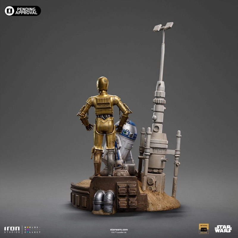 スターウォーズ/ C-3PO ＆ R2-D2 1/10 アートスケール スタチュー - イメージ画像4