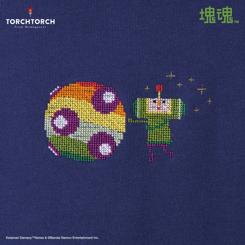 塊魂 × TORCH TORCH/ 王子のパーカー インディゴ サイズS - イメージ画像2