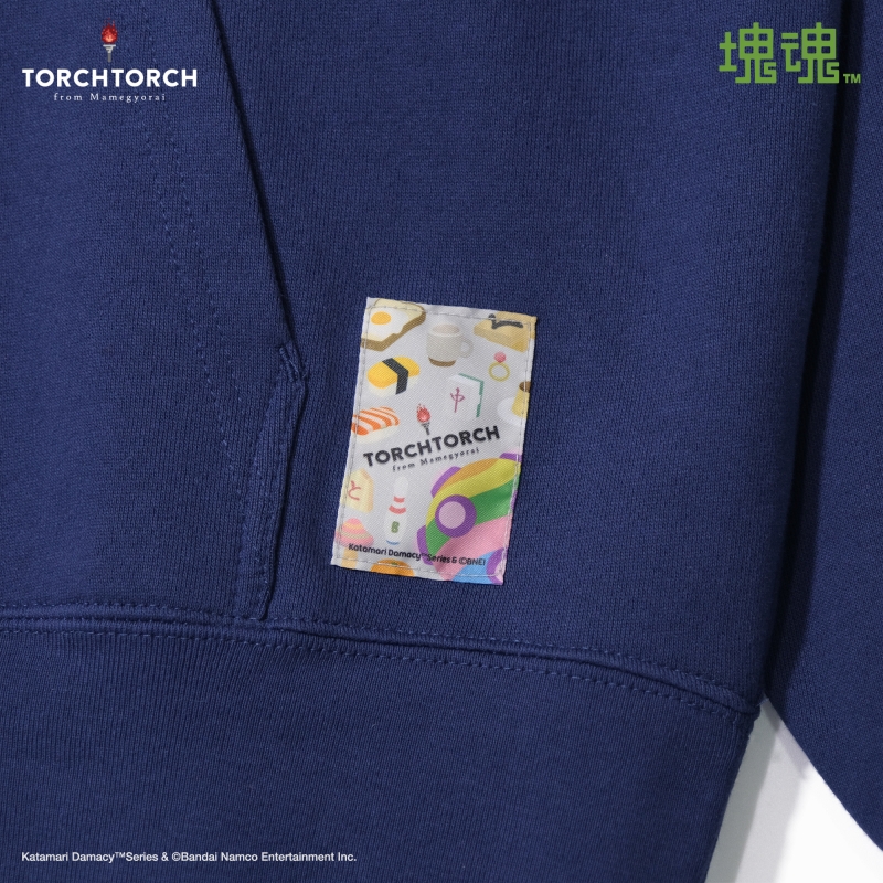 塊魂 × TORCH TORCH/ 王子のパーカー インディゴ サイズS - イメージ画像3