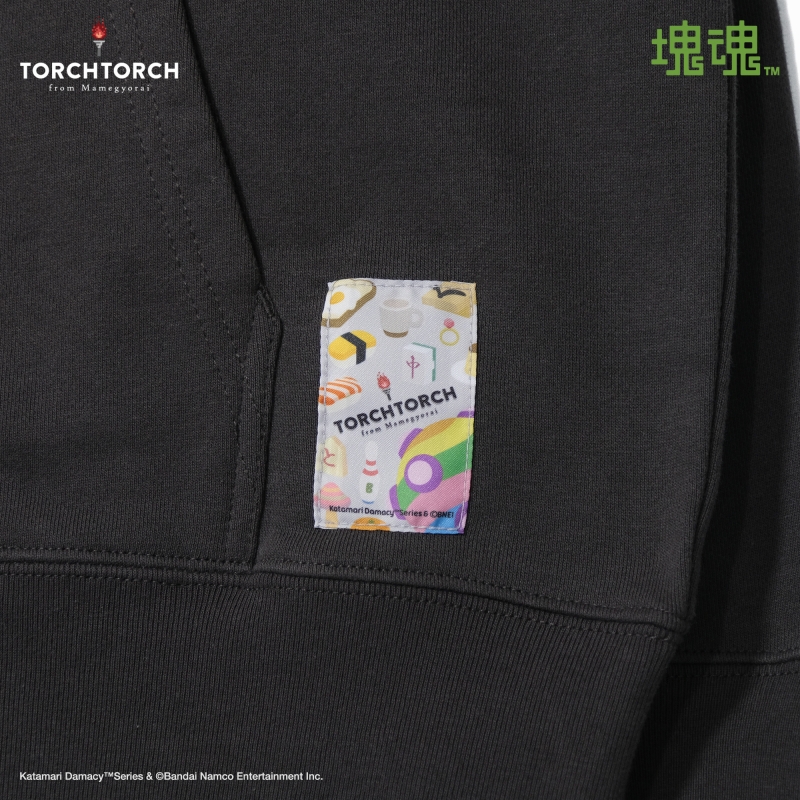 塊魂 × TORCH TORCH/ 王子のパーカー インクブラック サイズS - イメージ画像3
