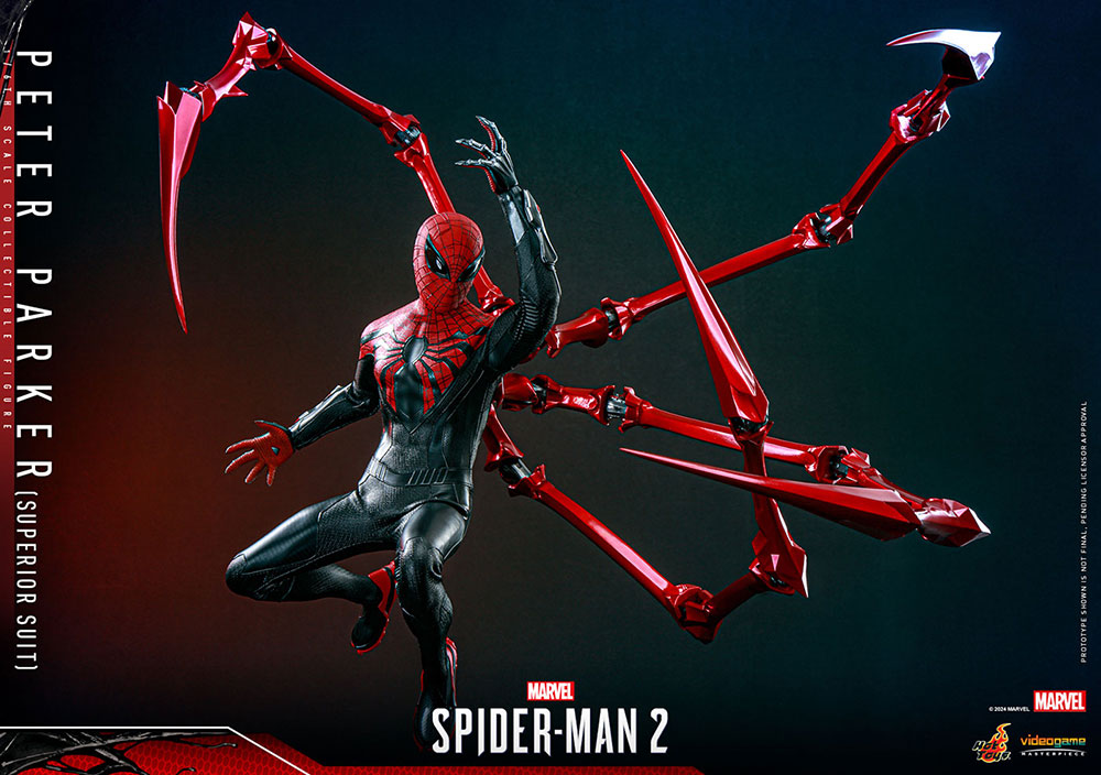 【お一人様1点限り】Marvel's Spider-Man 2/ ビデオゲーム・マスターピース 1/6 フィギュア: ピーター・パーカー スーペリアスーツ ver - イメージ画像4