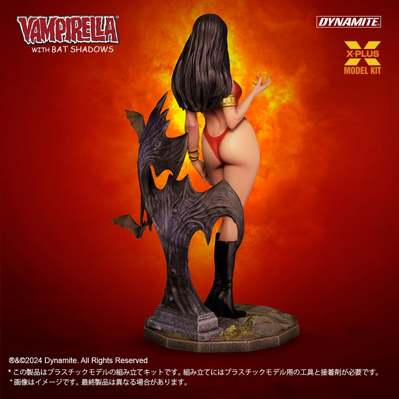 Vampirella/ ヴァンピレラ with バットシャドーズ 1/8スケール プラスチックモデルキット - イメージ画像5