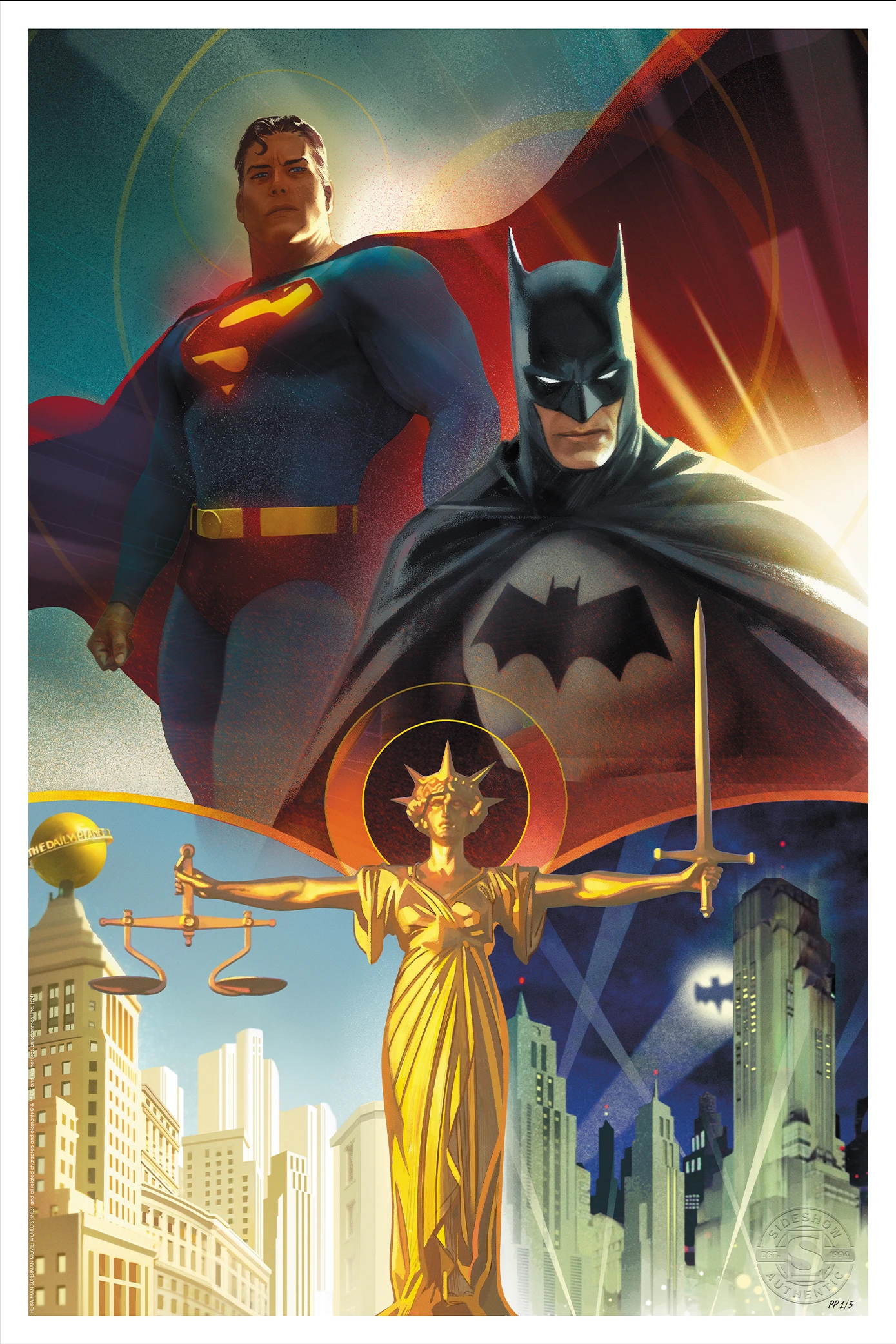 DCコミックス/ バットマン & スーパーマン: ワールズ・ファイネスト by ジョシュア・ミドルトン アートプリント - イメージ画像4