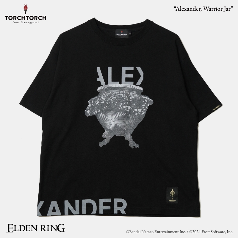 ELDEN RING × TORCH TORCH/ 戦士の壺、アレキサンダー ビッグシルエットTシャツ ブラック M - イメージ画像2