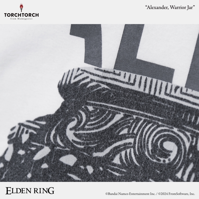 ELDEN RING × TORCH TORCH/ 戦士の壺、アレキサンダー ビッグシルエットTシャツ ブラック M - イメージ画像6