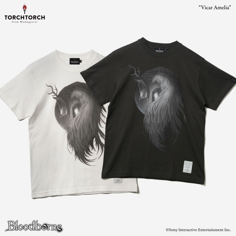 Bloodborne × TORCH TORCH/ Tシャツコレクション: 教区長エミーリア インクブラック XL - イメージ画像6
