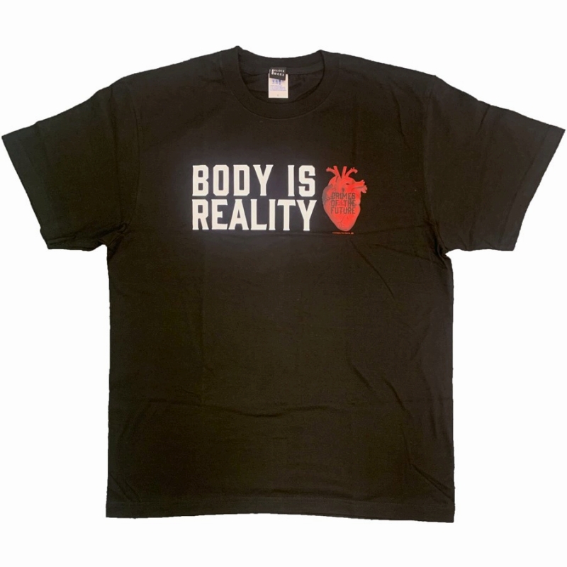クライムズ・オブ・ザ・フューチャー/ BODY IS REALITY Tシャツ（ブラック）: Lサイズ - イメージ画像1