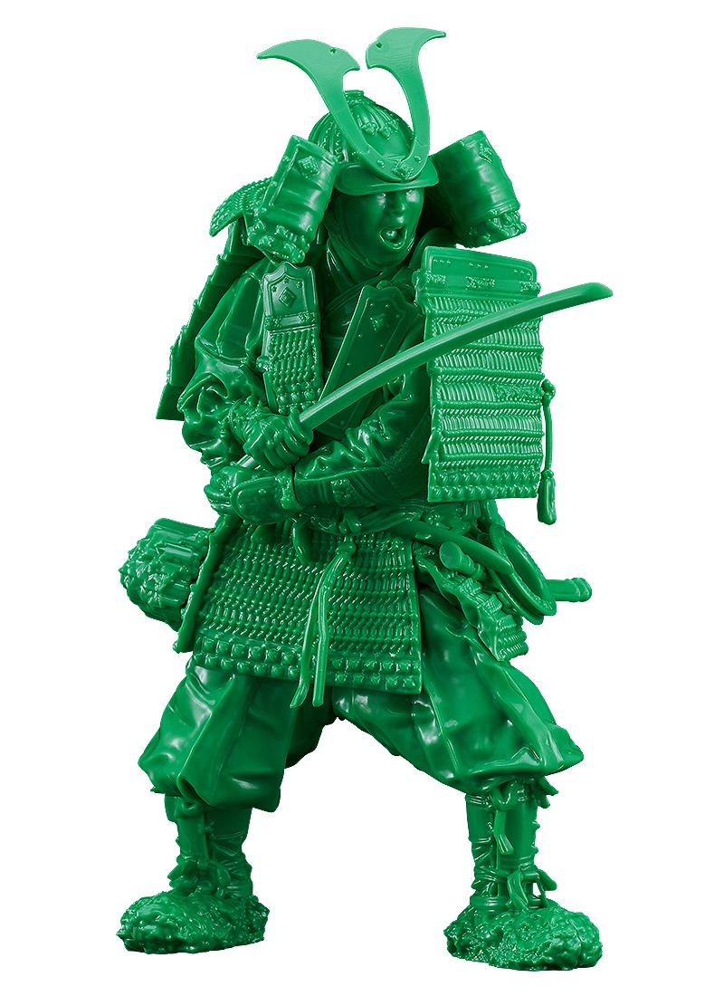 PLAMAX/ 鎌倉時代の鎧武者 1/12 プラモデルキット 緑の装 Green color edition - イメージ画像1