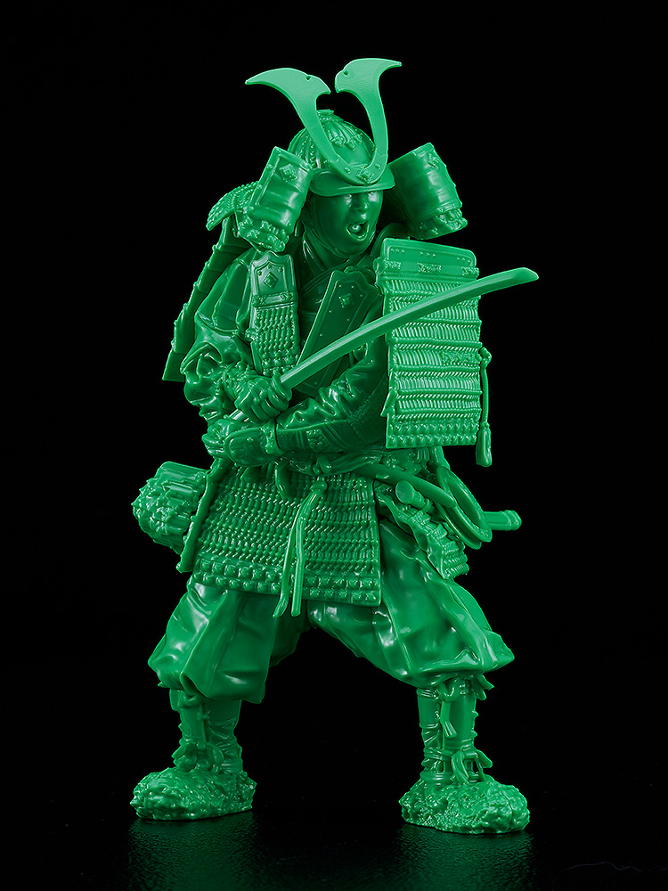 PLAMAX/ 鎌倉時代の鎧武者 1/12 プラモデルキット 緑の装 Green color edition - イメージ画像2