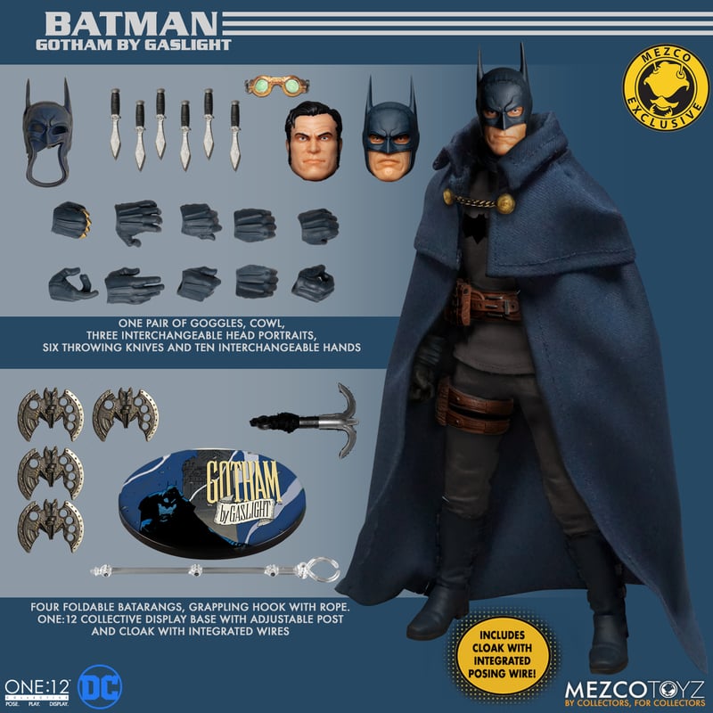 【流通限定】ワン12コレクティブ/ BATMAN Gotham by Gaslight: バットマン 1/12 アクションフィギュア - イメージ画像13