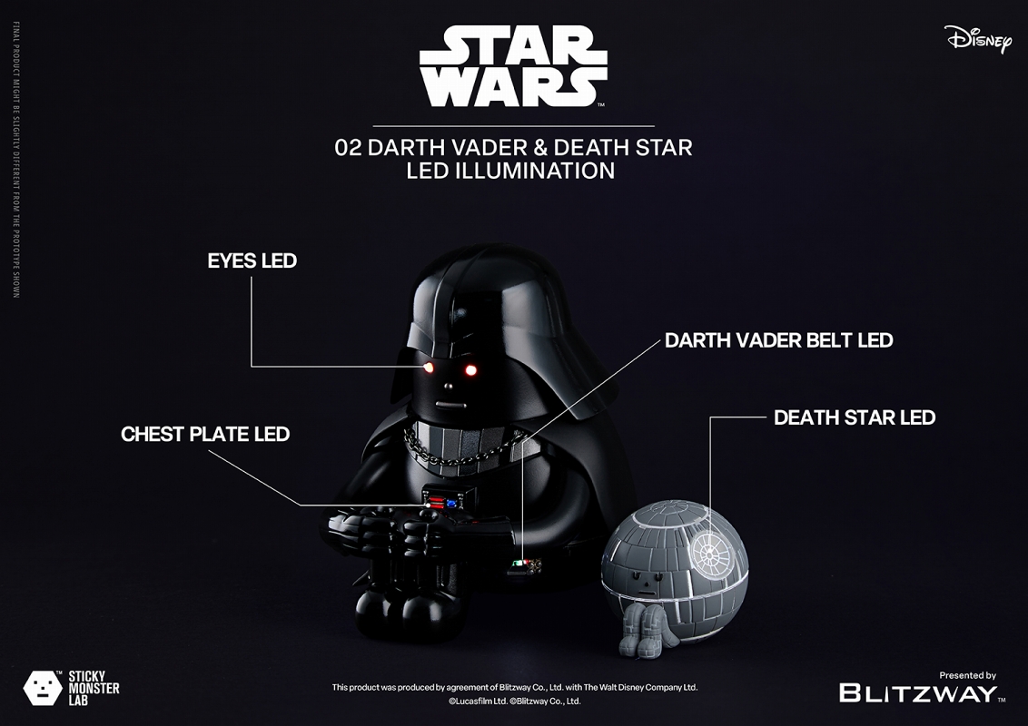 スティッキーモンスターラボ/ STAR WARS（スターウォーズ）: Darth Vader and Death Star（ダースベイダー&デススター）アートフィギュア  - イメージ画像3