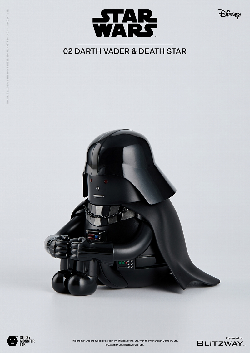 スティッキーモンスターラボ/ STAR WARS（スターウォーズ）: Darth Vader and Death Star（ダースベイダー&デススター）アートフィギュア  - イメージ画像6