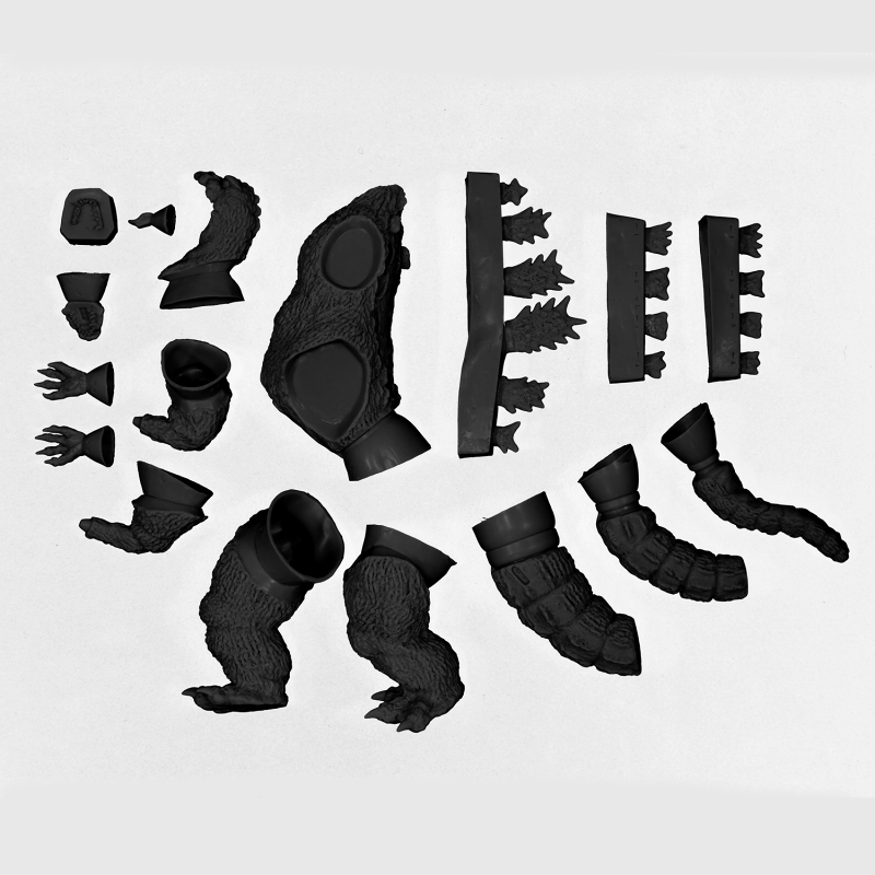 なんこくファクトリー/ モスラ対ゴジラ: ゴジラ（1964）ミドル ソフビキット 復刻版 - イメージ画像6