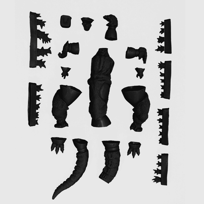 なんこくファクトリー/ ゴジラ: ゴジラ（1954）ミドル ソフビキット 復刻版 - イメージ画像7