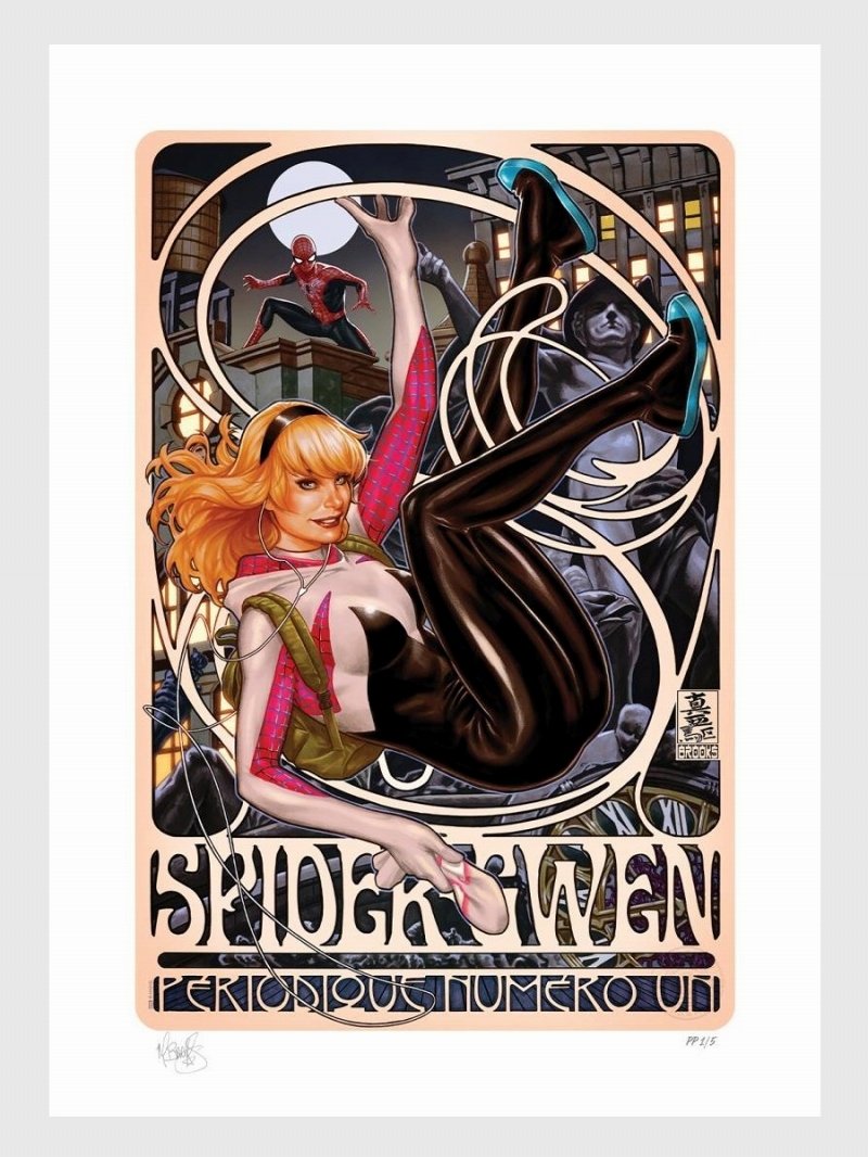 マーベルコミック/ Spider-Gwen #1 スパイダー・グウェン Périodique Numéro Un by マーク・ブルックス アートプリント - イメージ画像1