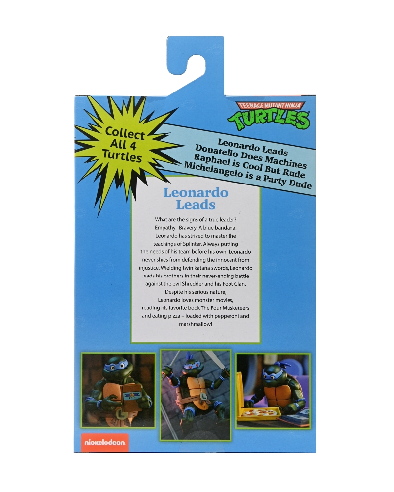 【豆魚雷限定/数量限定】TMNT Cartoon animation/ レオナルド アルティメット 7インチ アクションフィギュア（VHSパッケージ ver.） - イメージ画像12