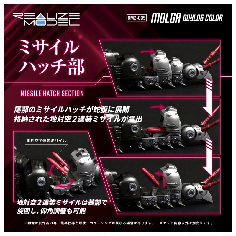 ゾイド REALIZE MODEL/ RMZ-005 モルガ ガイロスカラー 1/100 アクションプラモデルキット - イメージ画像5