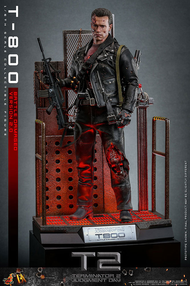 【お一人様1点限り】ターミネーター2/ ムービー・マスターピース DX 1/6 フィギュア: T-800 バトルダメージ ver.2.0 - イメージ画像1