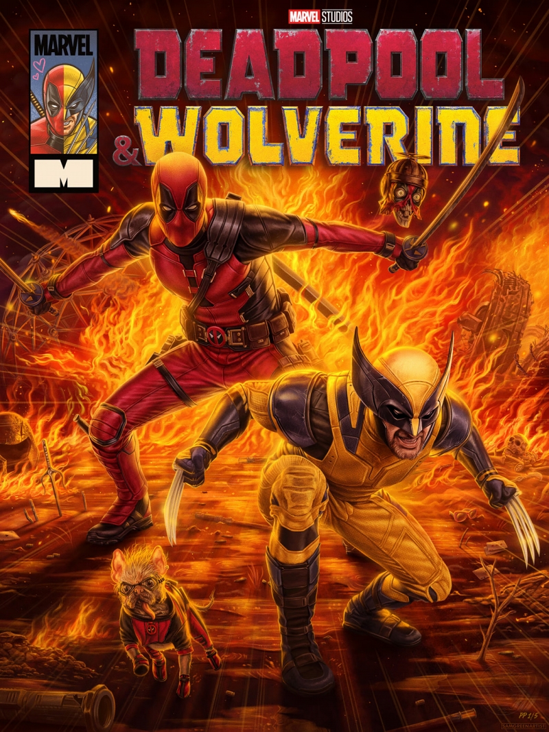 Deadpool & Wolverine/ デッドプール & ウルヴァリン アートプリント by サム・グリーン - イメージ画像5