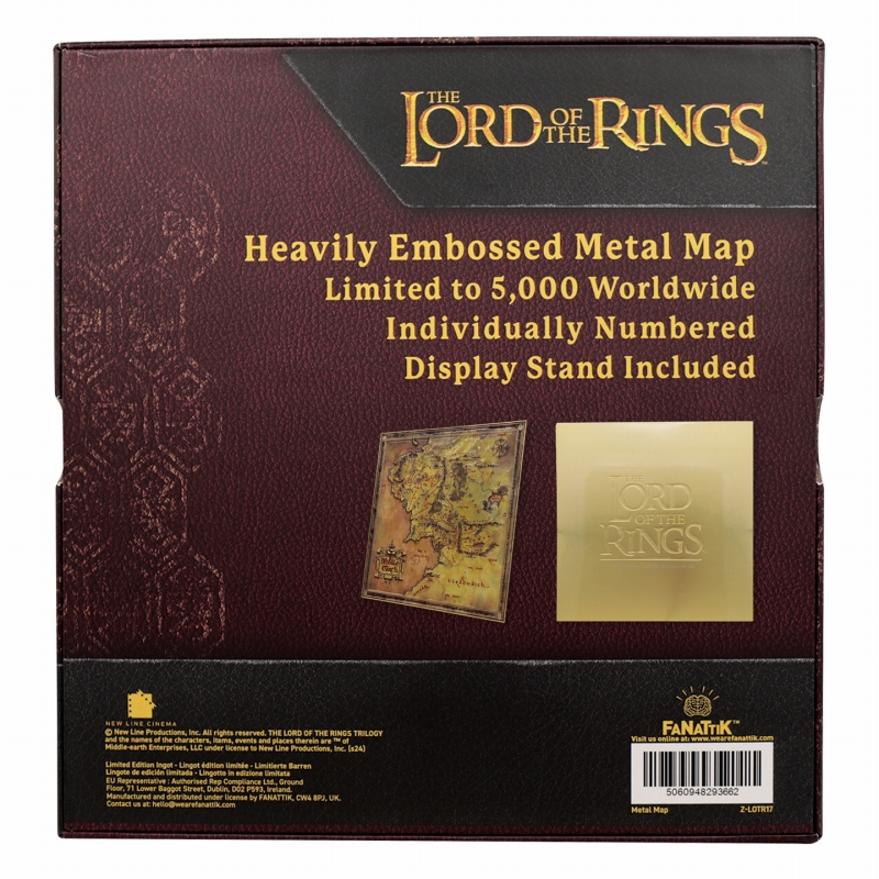  ロード・オブ・ザ・リング（LOTR）/ 中つ国 メタル製マップ - イメージ画像4