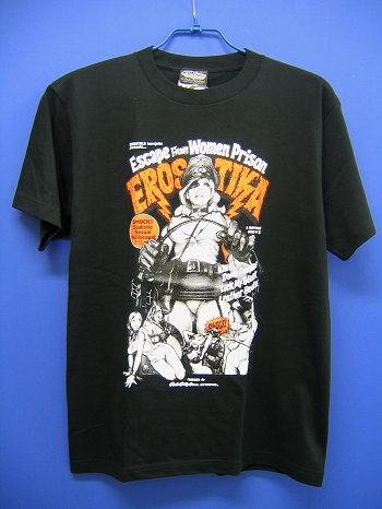 EROSTIKA/ ESCAPE from WOMEN PRISON Tシャツ (size M/ BLACK