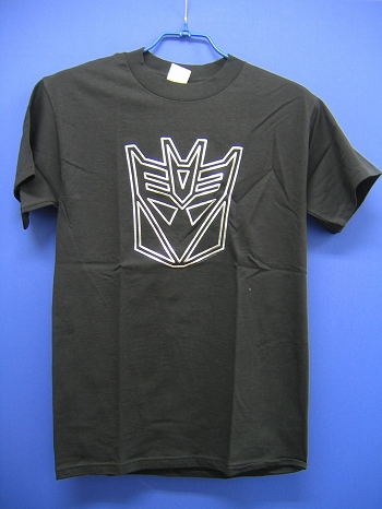 トランスフォーマー ディセプティコン シルバー ロゴ Tシャツ (サイズ M)