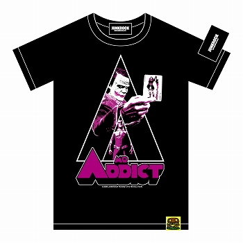【豆魚雷限定】Mr.ADDICT HEATH Tシャツ (size M/ BLACK) - イメージ画像