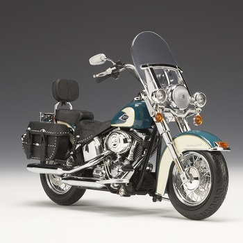 HARLEY-DAVIDSON/ HERITAGE SOFTTAIL CLASSIC 2009 1/12 DEEP TUR-QUOISE / ANTIQUE WHITE ver