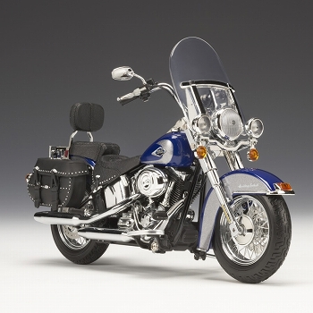 HARLEY-DAVIDSON/ HERITAGE SOFTTAIL CLASSIC 2009 1/12 FLAME BLUE PEARL / PEWTER PEARL ver - イメージ画像