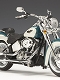HARLEY-DAVIDSON/ SOFTTAIL DELUXE 2009 1/12 DEEP TUR-QUOISE / ANTIQUE WHITE ver
